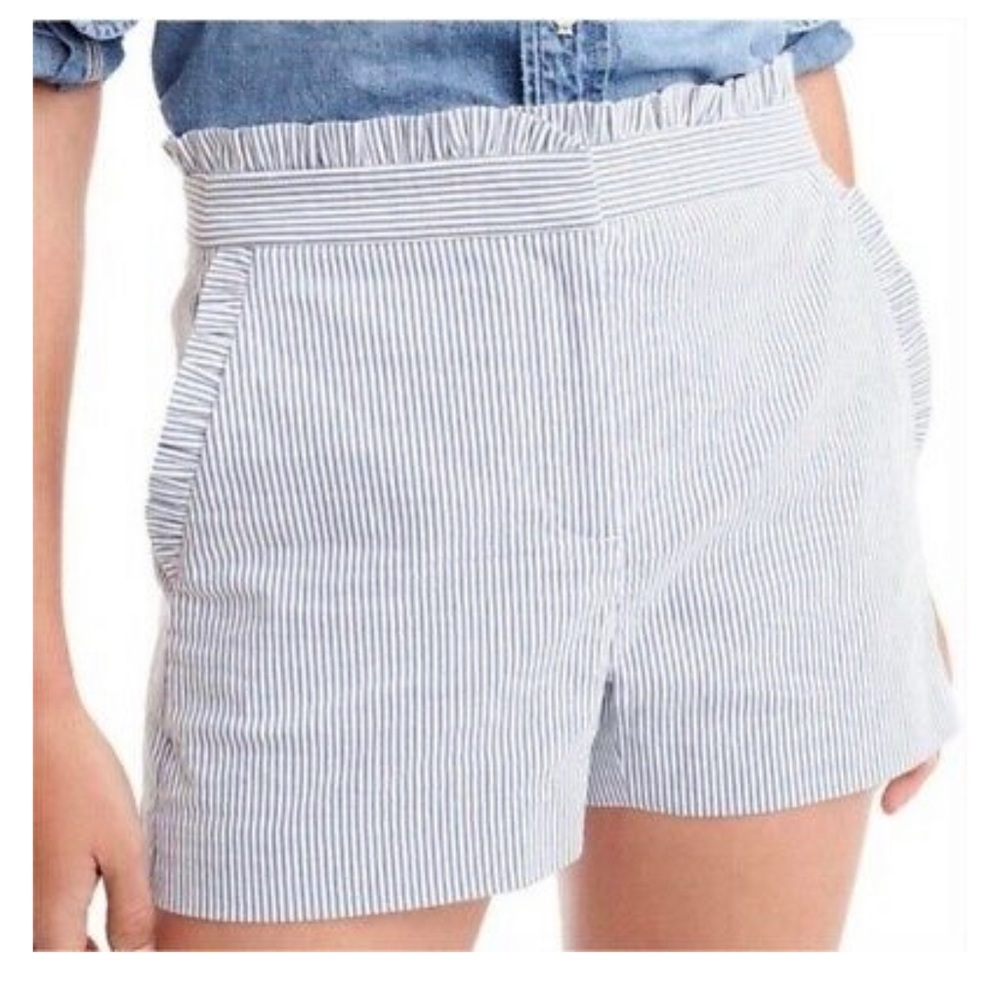 JCrew Factory size 8 seersucker shorts NWOT